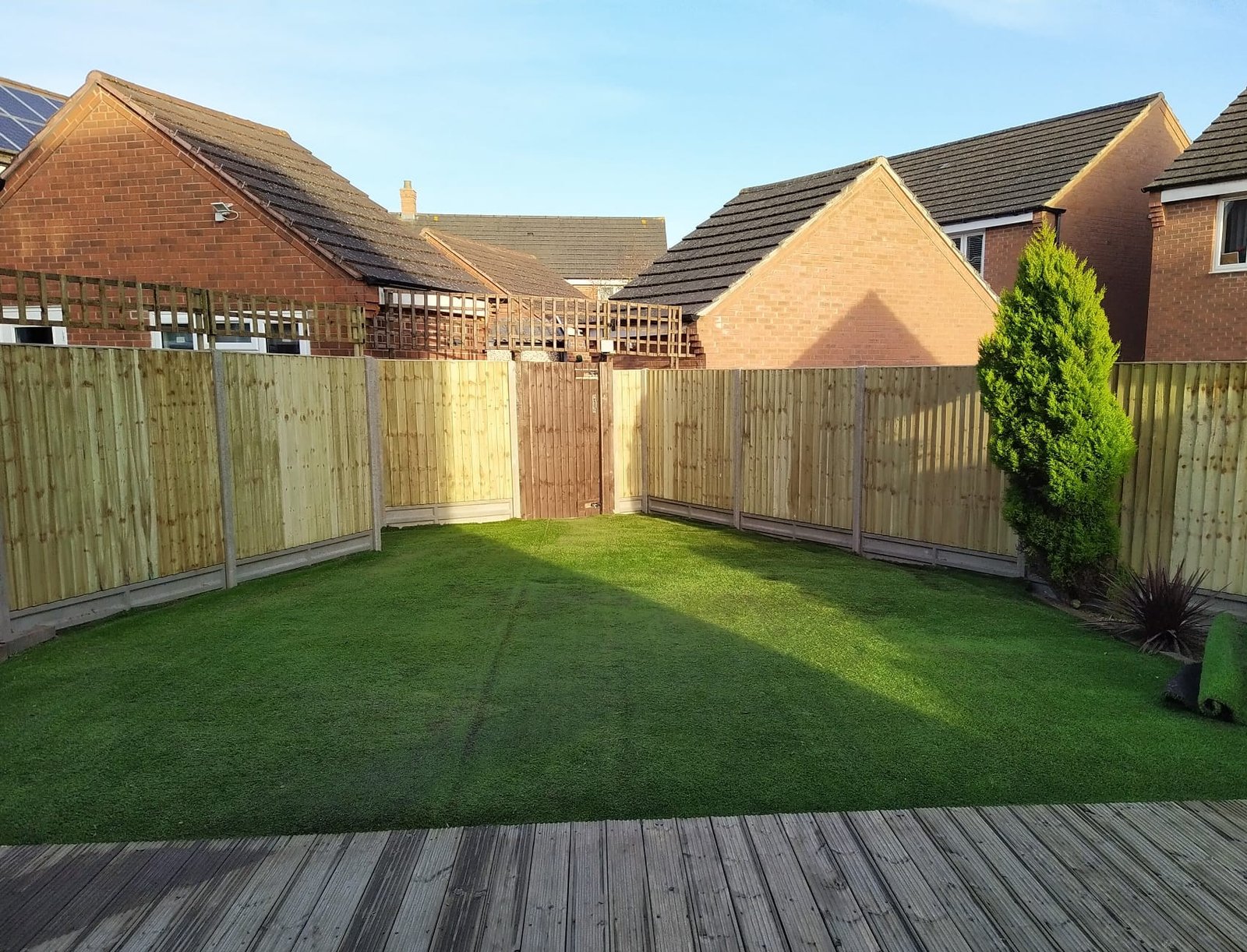 Fence with gate and trellis