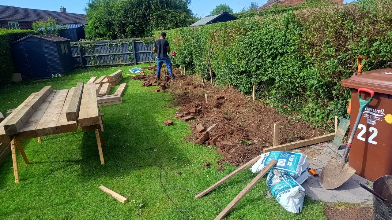 Raised flower beds project by M Fencing & More