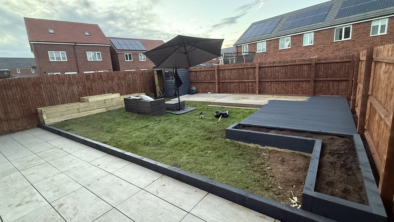 Raised flower beds project by M Fencing & More
